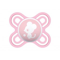   MAM Perfect Start Fairytale szilikon cumi (0-2 hónap) - Rózsaszín - Egérke