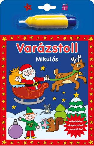 Napraforgó Varázstoll kifestő - Mikulás