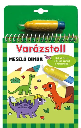 Napraforgó Varázstoll kifestő - Mesélő Dinók