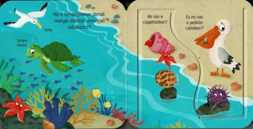 Napraforgó Nyitogatós lapozó - Tengeri állatok