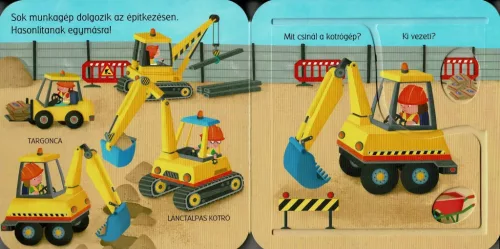 Napraforgó Nyitogatós lapozó - Óriásgépek