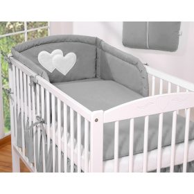   BabyLion Prémium 3 részes ágyneműhuzat szett - HH - Sötétszürke