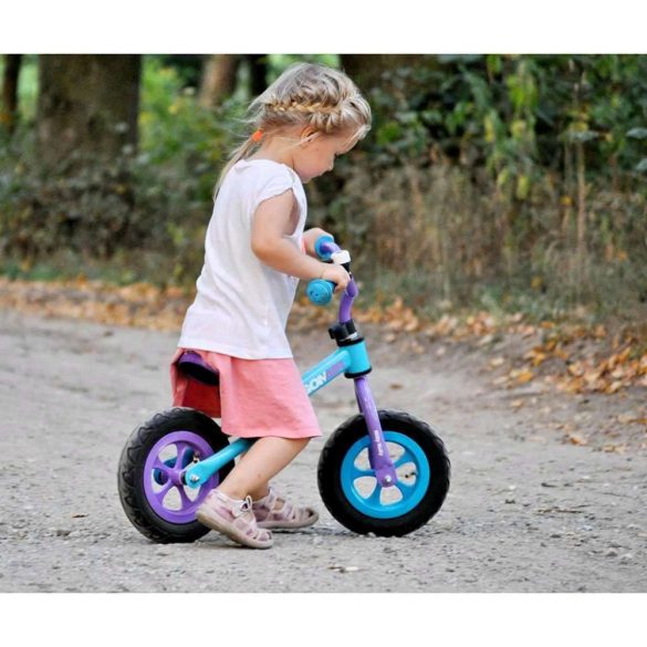 Gyerek futóbicikli Milly Mally Dragon fékkel lila