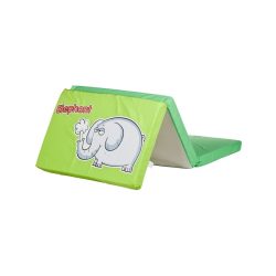 Összerakható matrac kiságyba CARETERO Elefánt zöld