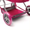 Játék mély babakocsi Baby Mix Viola rózsaszín szürke