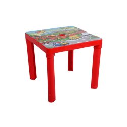 Gyerek kerti bútor- műanyag asztal piros