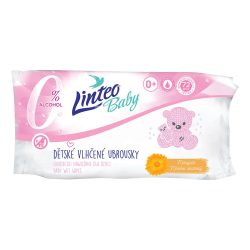 Nedves törlőkendő Linteo Baby 72 db Soft and cream