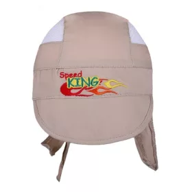   Letní dětská čepička-šátek New Baby Speed King béžová