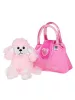 Gyermek plüss játék PlayTo kutyus táskába rózsaszín