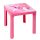 Gyerek kerti bútor- műanyag asztal rózsaszín
