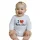 Body nyomott mintával New Baby I Love Mum and Dad