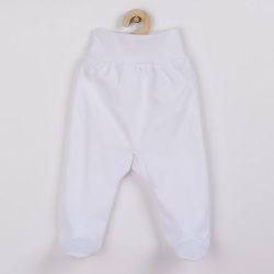 New Baby csecsemő lábfejes nadrág fehér