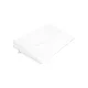 Baba párna - ék alakú Sensillo fehér Luxe aloe vera  60x38 cm