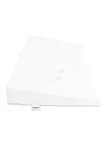Baba párna - ék alakú Sensillo fehér Luxe aloe vera  60x38 cm