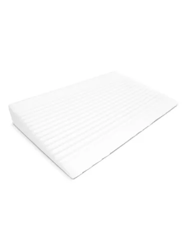 Baba párna - ék alakú Sensillo fehér Luxe aloe vera  60x38 cm
