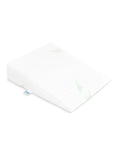 Baba párna - ék alakú Sensillo aloe vera fehér 30x38 cm kocsiba