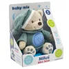 Plüss szundibarát maci projektorral Baby Mix kék