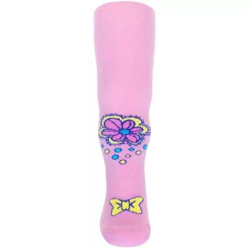 Pamut harisnyanadrág New Baby ABS-el világos rózsaszín flower princess