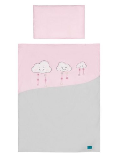5-részes ágyneműhuzat Belisima Felhőcske 100/135 rózsaszín