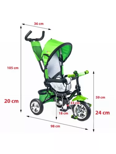Gyerek háromkerekű bicikli Toyz Timmy pink