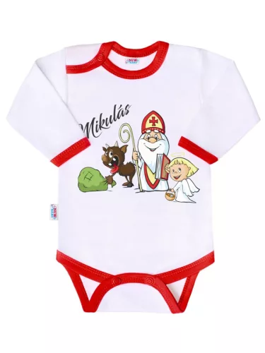 Body nyomtatott mintával New Baby Mikulás