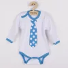 Body nyomtatott mintával New Baby türkiz nyakkendővel