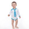 Body nyomtatott mintával New Baby türkiz nyakkendővel