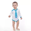 Body nyomtatott mintával New Baby türkiz nyakkendővel