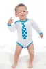 Body nyomtatott mintával New Baby türkiz nyakkendővel