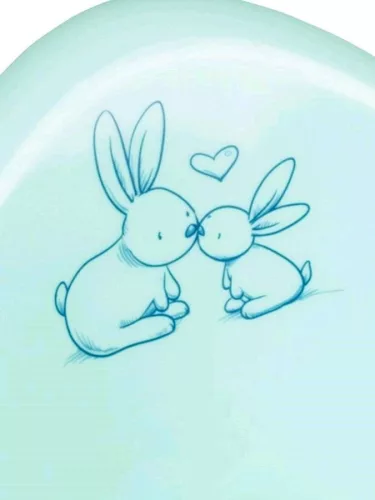 Gyerek bili becsukható deszkával Bunny menta