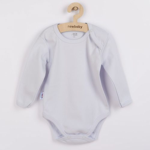 Baba hosszú ujjú body New Baby Pastel szürke