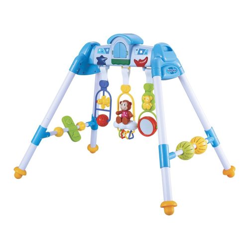 Gyerek zenélő fejlesztő babatornáztató állvány Baby Mix De Lux Baby Mix blue