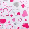 Klasszikus megkötős pólya New Baby rózsaszín szívecskék
