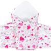 Klasszikus megkötős pólya New Baby rózsaszín szívecskék