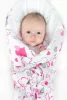 Klasszikus megkötős pólya New Baby kék szívecskék
