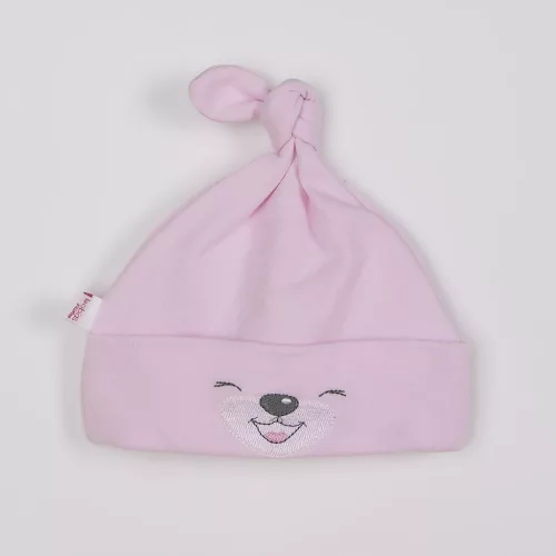 Baba pamut sapka Bobas Fashion Lucky rózsaszín