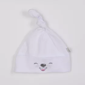 Baba pamut sapka Bobas Fashion Lucky fehér