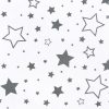 Univerzális szoptatós párna C alakú New Baby szürke csillagok