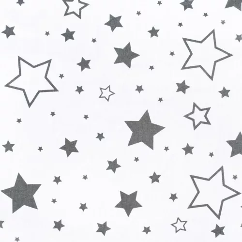 Univerzális szoptatós párna C alakú New Baby szürke csillagok