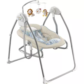   Ringatható, szabályozható pihenőszék körhintával 2v1 Baby Mix beige