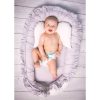 Luxus babafészek kisbabák számára Belisima Nyuszi szürke-rozsaszín