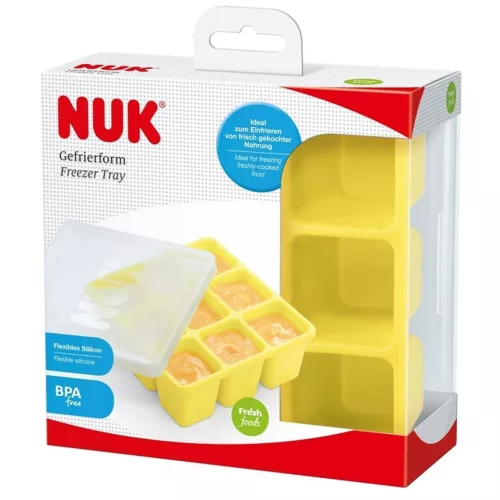 Szilikon forma fagyasztóba NUK sárga