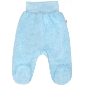 Baba plüss lábfejes nadrág New Baby Nice Bear kék