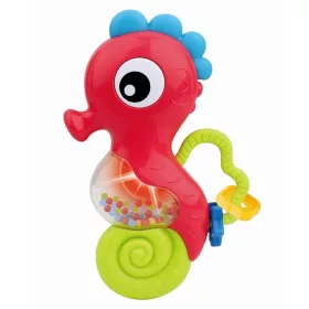 Zenélő csörgő Baby Mix tengeri ló piros
