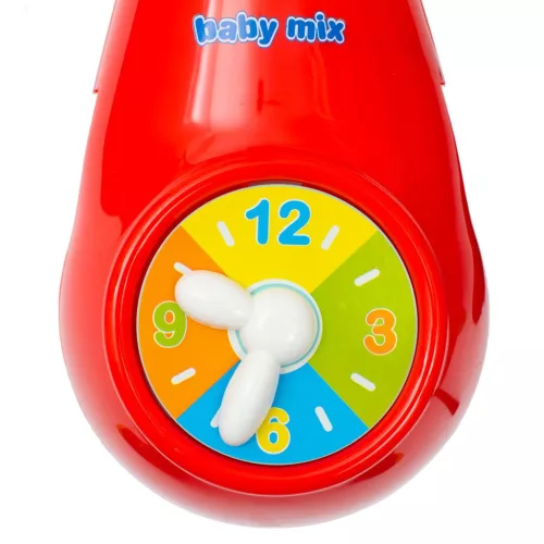 Körhinta a kiságy fölé világító vetítővel  Baby Mix piros