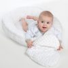 Luxus babafészek párnával és paplannal New Baby Minkyből Szívecske fehér