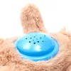 Plüss szundibarát maci projektorral Baby Mix kék
