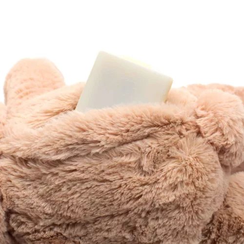 Plüss szundibarát maci projektorral Baby Mix rózsaszín