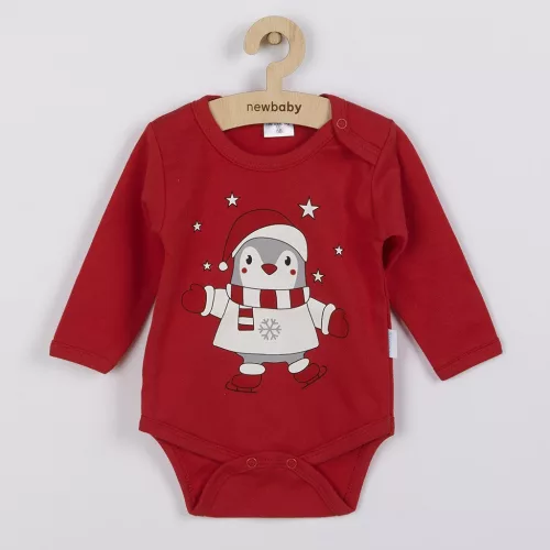 Baba hosszú ujjú body New Baby Winter Penguin