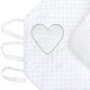 Luxus megkötős pólya Minka New Baby fehér 75x75 cm